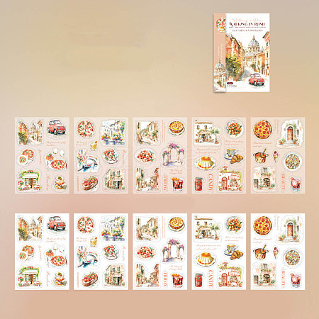 Scenery of Rome PET and Paper Sticker STIC-C011-04A-1