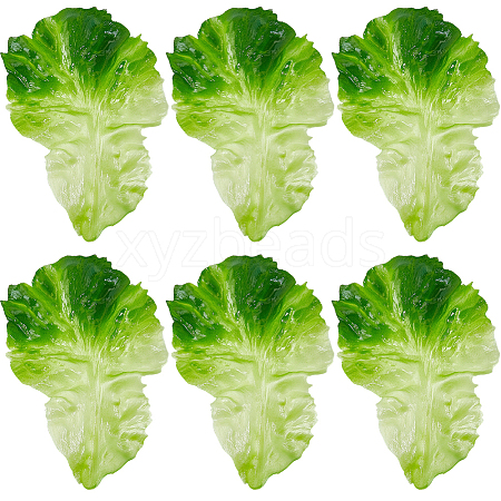 PVC Imitation Lettuce Leaf DJEW-WH20002-23-1