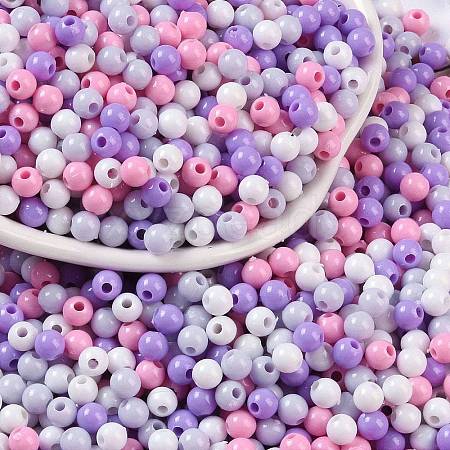 Opaque Acrylic Beads X1-OACR-H118-07B-03-1