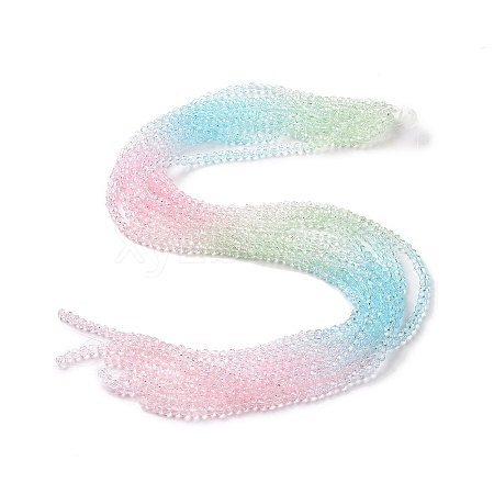 Transparent Glass Beads Strands GLAA-L045-01B-05-1