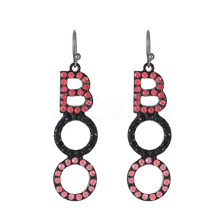 Halloween Alloy Rhinestone Dangle Earrings FS-WG03594-03-1