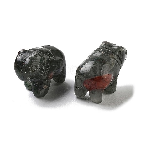 Natural Bloodstone Carved Figurines DJEW-L023-F07-1