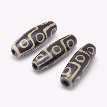 Tibetan Style 9-Eye dZi Beads  TDZI-G009-F01-1