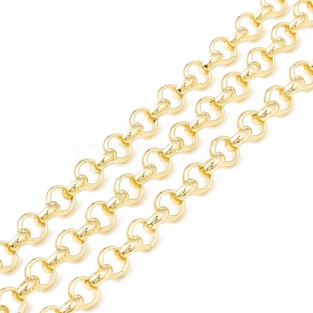 3.28 Feet Rack Plating Brass Rolo Chains X-CHC-B021-02G-1