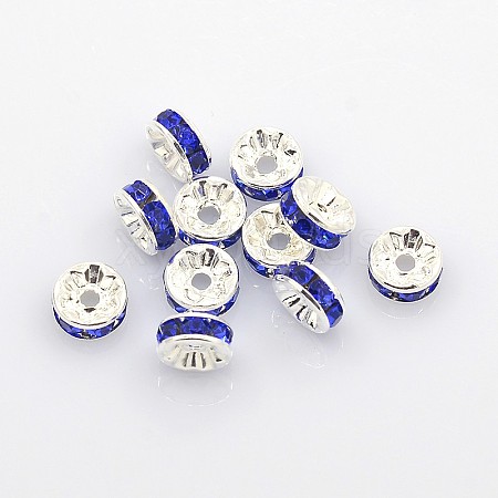 Brass Rhinestone Spacer Beads RB-A004-13-1