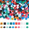 800Pcs 10 Colors Opaque Acrylic Slide Charms OACR-SC0001-36B-1