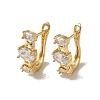 Brass Hoop Earrings EJEW-L271-13KCG-01-1