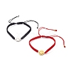Nylon Thread Braided Bead Bracelet BJEW-JB06573-1