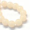 Baking Paint Imitation Jade Glass Round Bead Strands X-DGLA-Q021-6mm-41-2