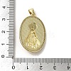 Brass Pave Shell Pendants KK-I708-16E-G-3