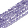 Cubic Zirconia Beads Strands X-G-F596-48E-3mm-1
