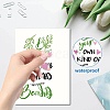 8 Sheets 8 Styles PVC Waterproof Wall Stickers DIY-WH0345-093-3