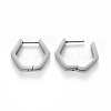 304 Stainless Steel Huggie Hoop Earrings STAS-S103-24P-2