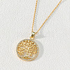 18K Gold Plated Tree of Life Pendant Necklace ST3543634-1
