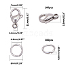 304 Stainless Steel Lobster Claw Clasps STAS-PH0019-51P-4