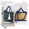   2Pcs 2 Colors PU Leather Oval Bottom FIND-PH0003-33-3
