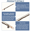 4Pcs 4 Colors Plastic Pearl Beaded & PU Leather Chain Mobile Straps FIND-AN0001-13-3