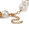 Alloy & Plastic Pearl Necklaces for Women NJEW-U013-06G-01-5