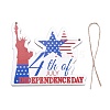 Independence Day Density Board Wooden Wall Ornament Doorplate Pendants HJEW-C004-08-2