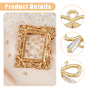 16Pcs Brass Micro Pave Clear Cubic Zirconia Links Connectors ZIRC-FH0001-41-3