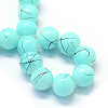 Baking Painted Glass Round Bead Strands X-DGLA-Q019-8mm-74-2