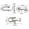 Adjustable Alloy Screw Pin Shackle PALLOY-WH0065-96P-3