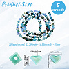 5 Strands Electroplate Glass Beads Strands EGLA-LT0001-03A-2