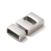 304 Stainless Steel Magnetic Clasps with Glue-in Ends STAS-P325-01P-2