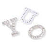 Alphabet Resin Rhinestone Patches DIY-TAC0005-45A-13