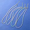 Bling Glass Round Beaded Necklace for Women NJEW-PH01490-01-7
