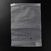 Transparent PE Jewelry Zip Top Storage Bags ABAG-H114-01K-1