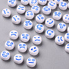 White Opaque Acrylic Beads MACR-N008-42-A03-1