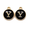 Golden Plated Alloy Charms X-ENAM-S118-02Y-1