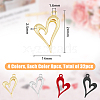 32Pcs 4 Colors Alloy Penants FIND-FH0008-23-2