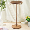 Round Wood Jewelry Necklace Display Organizer Hanging Tower Rack NDIS-TAC0001-01B-6