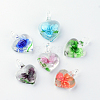 Handmade Luminous Lampwork Pendants X-LAMP-R136-04-1