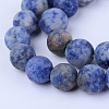Natural Blue Spot Jasper Beads Strands X-G-Q462-6mm-06-1