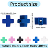 240Pcs 6 Colors Handmade Polymer Clay Beads CLAY-SC0002-94-2
