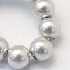 Baking Paint Pearlized Glass Pearl Round Bead Strands X-HY-Q330-8mm-62-3