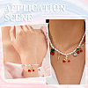6Pcs Brass Micro Pave Clear Cubic Zirconia Pendants KK-SC0006-90-6