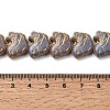 Painted Glass Beads Strands GLAA-Z021-10E-3