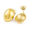 Ion Plating(IP) 304 Stainless Steel Stud Earrings for Women EJEW-A049-16G-2