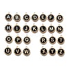 Alloy Black Enamel Pendants ENAM-K075-03A-G-1