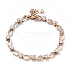 Crystal Cubic Zirconia Tennis Bracelet BJEW-E108-02RG-1