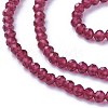 Faceted Glass Beads Strands G-F619-09D-3mm-3