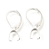 Ion Plating(IP)  304 Stainless Steel Leverback Earring Findings STAS-U025-01S-01-1