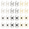  24Pcs 6 Color Glass Spider Pendant FIND-TA0003-07-11