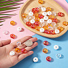 60Pcs 4 Colors Acrylic Beads SACR-TA0001-79-6
