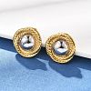 304 Stainless Steel Stud Earrings EJEW-D319-10G-1