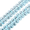 Baking Paint Transparent Glass Beads Strands GL-N005-02A-D07-1
